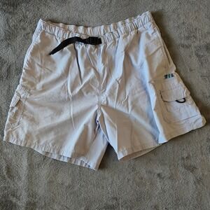 Columbia Women's Backcast II Water Shorts Size M Gray Cargo Hiking Gorpcore Belt